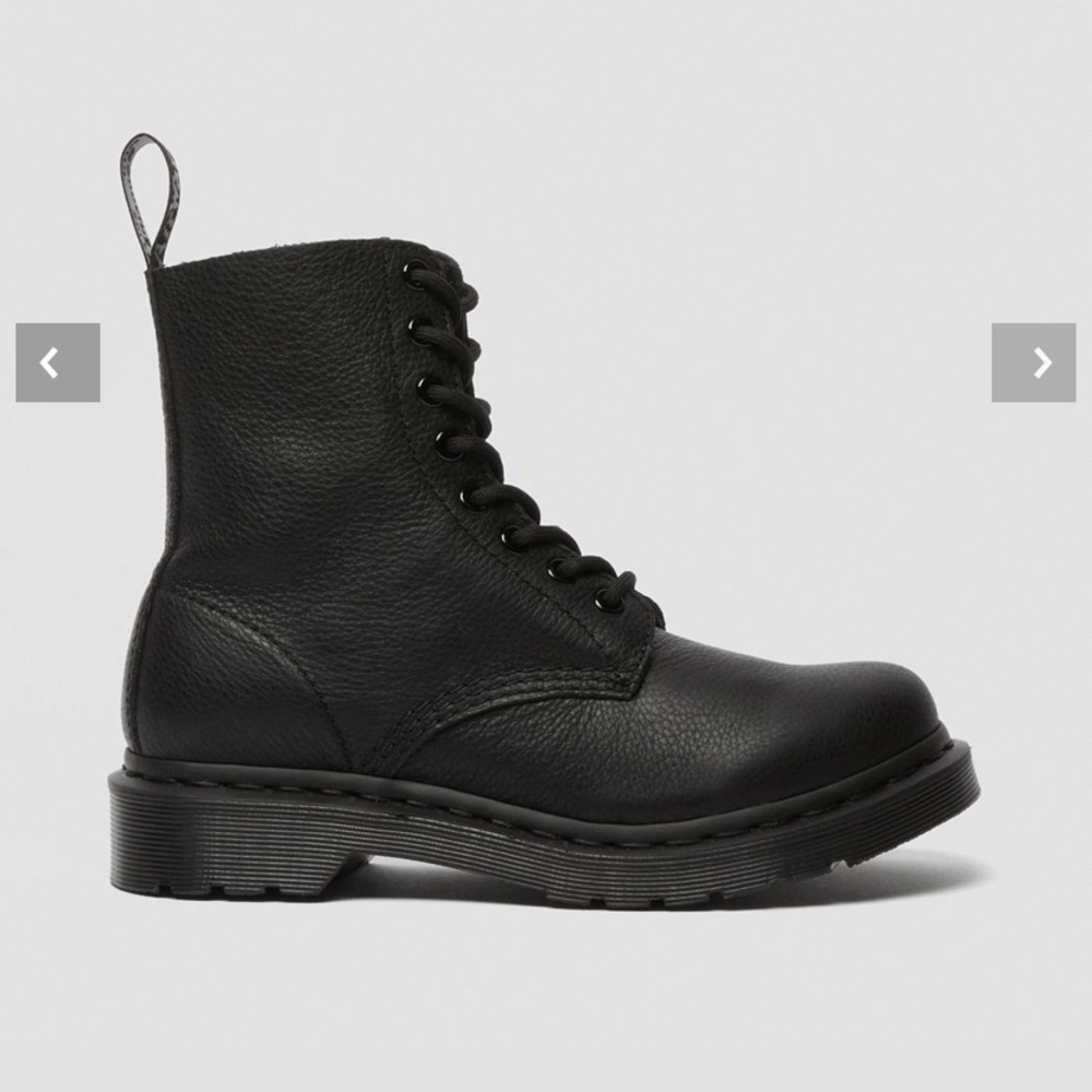 Dr. Martens Junior 1460 Pascal J Leather Boots in Black Size Big Kids 3 VGUC